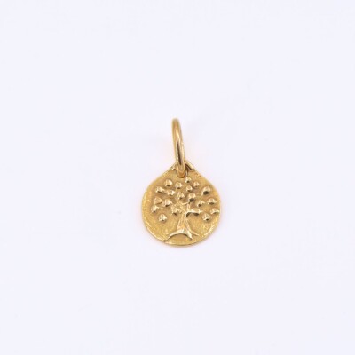 Médaille Mely Arbre de vie en or jaune750 millièmes, 10 mm