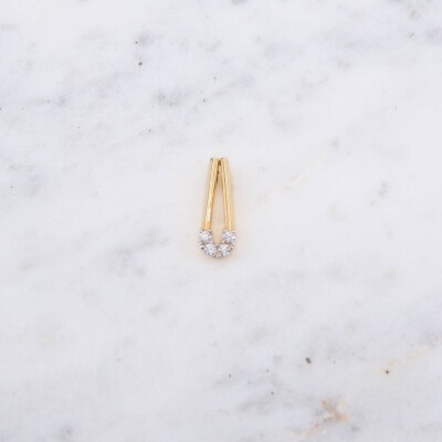 Pendentif Collection Lumière en or jaune 750 millièmes et diamants