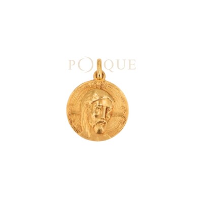 Médaille Christ Rédempteur Collection Lumière BECKER en or jaune 750 millièmes.