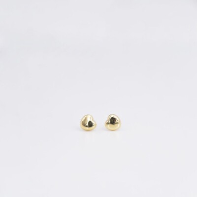 Boucles d'oreilles Cœurs Collection Lumière enfant, or jaune 750 millièmes à vis