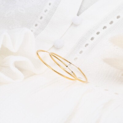 Créoles Collection Lumière en or jaune 750 millièmes