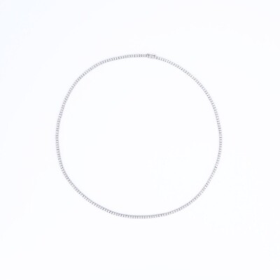 Collier Rivière de diamants Ligne Vendôme Collection Lumière or blanc 750 millièmes