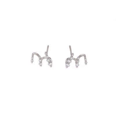 Boucles d'oreilles Collection Lumière en or blanc 750 millièmes et diamants