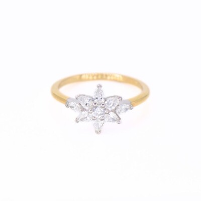 Bague Collection Lumière en or jaune, or blanc 750 millièmes et diamants