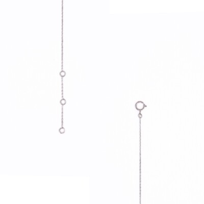 Bracelet jeton Collection Lumière en or blanc 750 millièmes