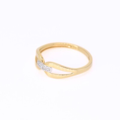 Bague Collection Lumière or jaune 750 millièmes et diamants