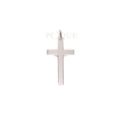 Croix Christ Collection Lumière en or blanc 750 millièmes