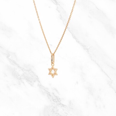 Pendentif Etoile de David Collection Lumière or jaune 750 millièmes