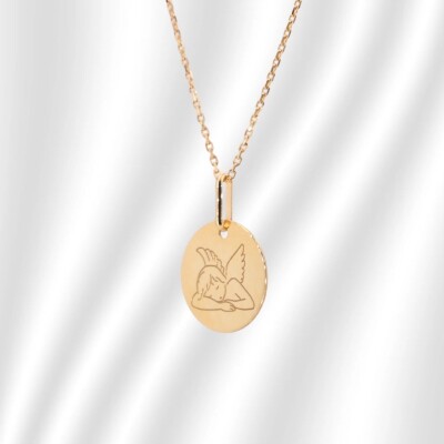 Médaille Ange Collection Lumière en or jaune 750 millièmes