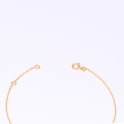 Bracelet Collection Lumière or jaune 750 millièmes et topaze bleue