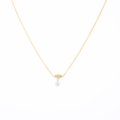 Collier Collection Lumière en or jaune 750 millièmes et diamant