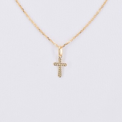 Croix Collection Lumière en or jaune 750 millièmes.