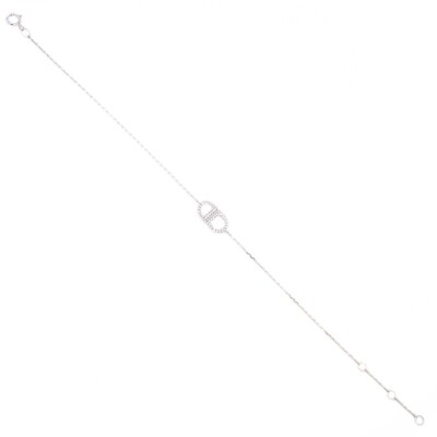 Bracelet Collection Lumière or blanc 750 millièmes et diamants