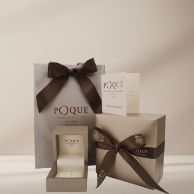 Créoles Collection Lumière or blanc 750 millièmes et diamants