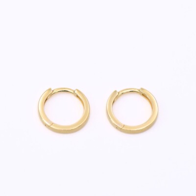 Créoles Collection Lumière en or jaune 750 millièmes.