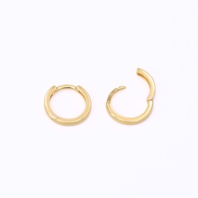 Créoles Collection Lumière en or jaune 750 millièmes.