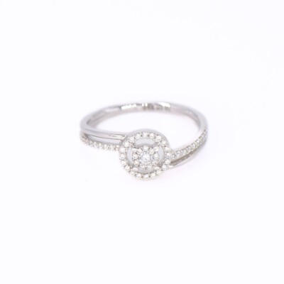 Bague Collection Lumière en or blanc 750 millièmes et diamants