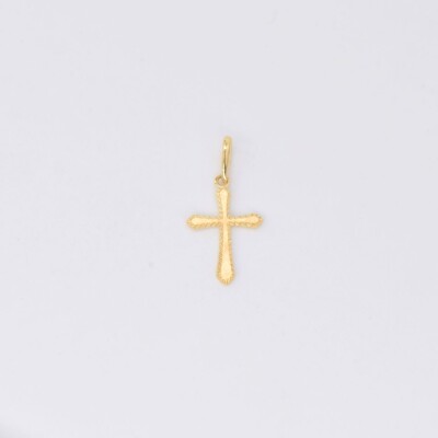 Pendentif Croix Collection Lumière or jaune 750 millièmes
