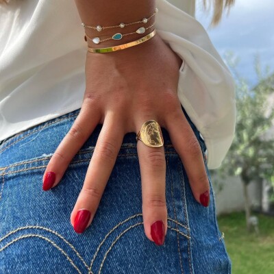 Bague Pièce Napoléon Collection Poque Joaillier or jaune 750 millièmes