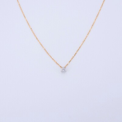 Collier bicolore Collection Poque Joaillier or jaune 750 millièmes et diamant 20 centièmes de carat