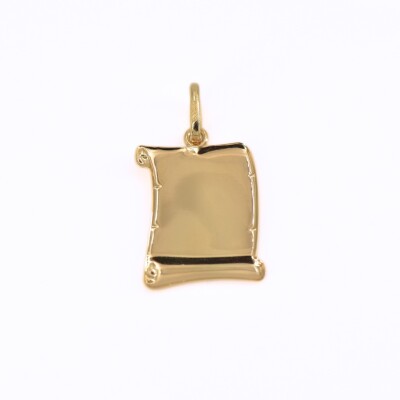 Médaille parchemin Ange en or jaune