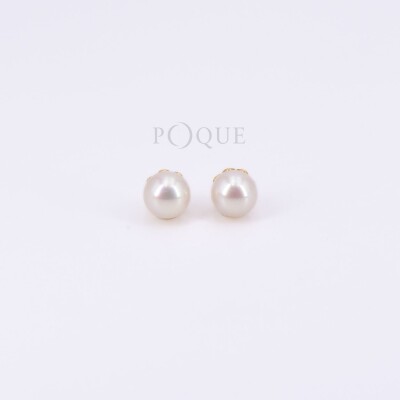 Boucles d'oreilles Poque Joaillier en or jaune 750 millièmes et perles de culture Eau douce