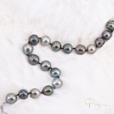 Bracelet Collection Lumière en or blanc 750 millièmes et Perles de Tahiti