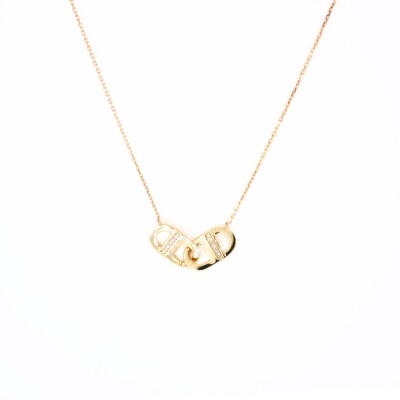 Collier Collection Lumière en or jaune 750 millièmes et diamants