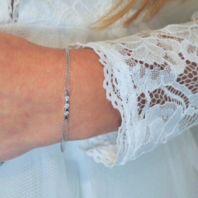 Bracelet Garden Party Éclat en or blanc et diamants