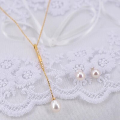 Collier Garden Party Éclat en or jaune, perle et diamants