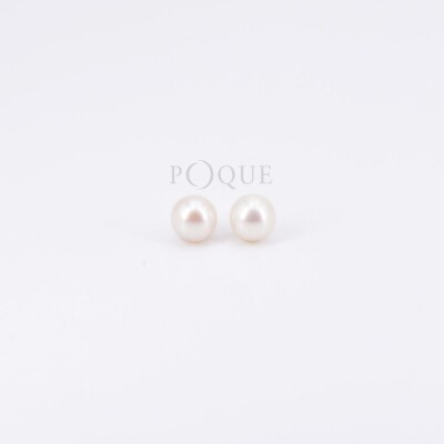 Boucles d'oreilles Poque Joaillier en or jaune 750 millièmes et perles de culture Eau douce