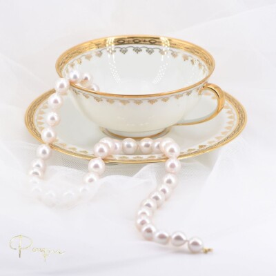 Collier Poque Joaillier perles de culture Eau douce et or jaune 750 millièmes