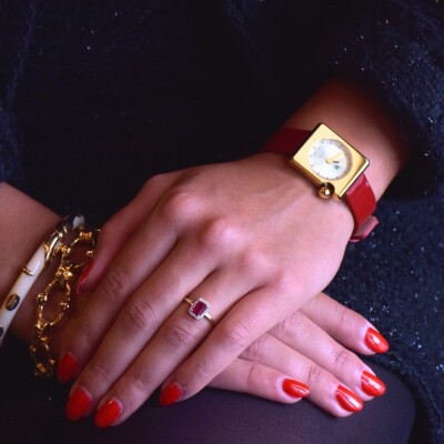 Bracelet Jonc collection COBRA Gas Bijoux, acétate ivoire