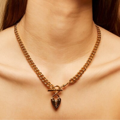 Collier Cœur doré Collection CLOCKED Gas Bijoux