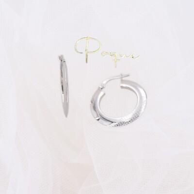 Boucles d'oreilles en or blanc