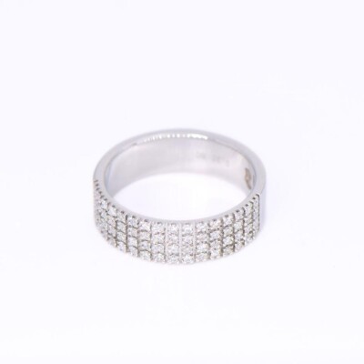 Bague Collection Lumière en or blanc 750 millièmes et diamants