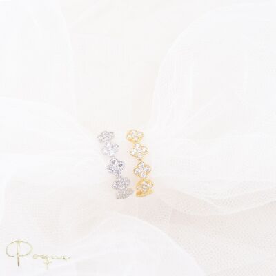 Bague Ligne Vendôme en or blanc et diamants