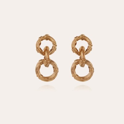 Boucles d'oreilles Ariane collection Gas Bijoux Doré
