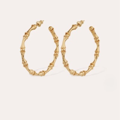 Créoles Collection BAMBOU Gas Bijoux doré