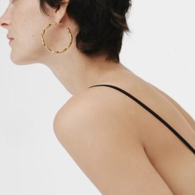 Créoles Collection BAMBOU Gas Bijoux doré