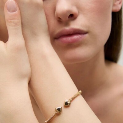 Bracelet Jonc doré Collection DUALITY AMORE Gas Bijoux