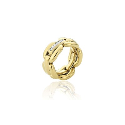 Bague Collection CHIMENTO or jaune 750 millièmes et diamants.