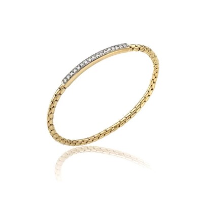 Bracelet Collection CHIMENTO or jaune 750 millièmes et diamants.