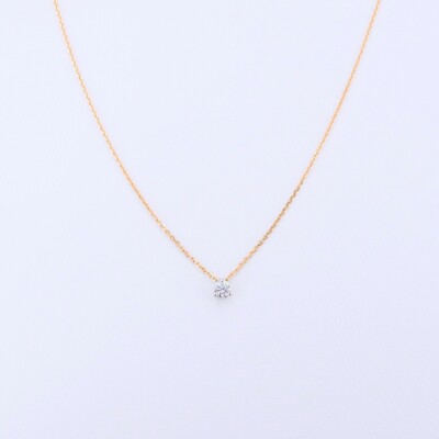 Collier bicolore Collection Poque Joaillier or jaune 750 millièmes et diamant 30 centièmes de carat