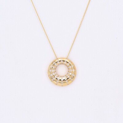 Collier Collection Lumière or jaune 750 millièmes et diamants