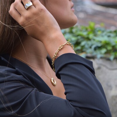 Collier Collection Lumière or jaune 750 millièmes et diamants