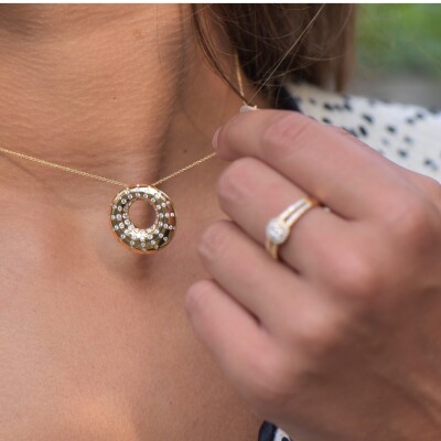 Collier Collection Lumière or jaune 750 millièmes et diamants