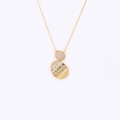 Collier Collection Lumière or jaune 750 millièmes et diamants