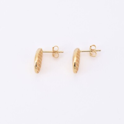 Boucles d'oreilles Collection Lumière or jaune 750 millièmes et diamants