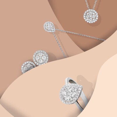 Collier Héritage en or blanc et diamants